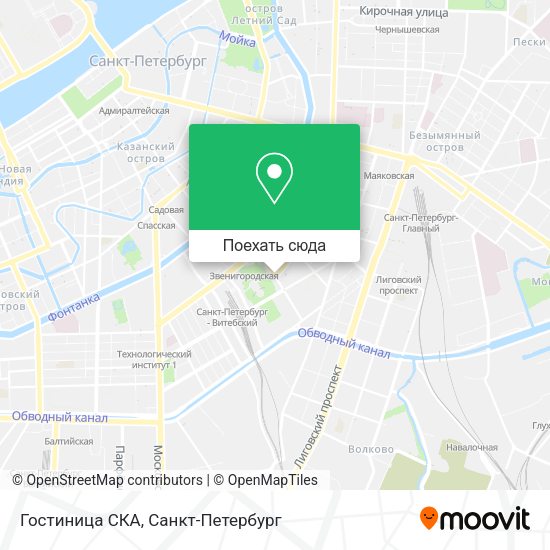 Карта Гостиница СКА