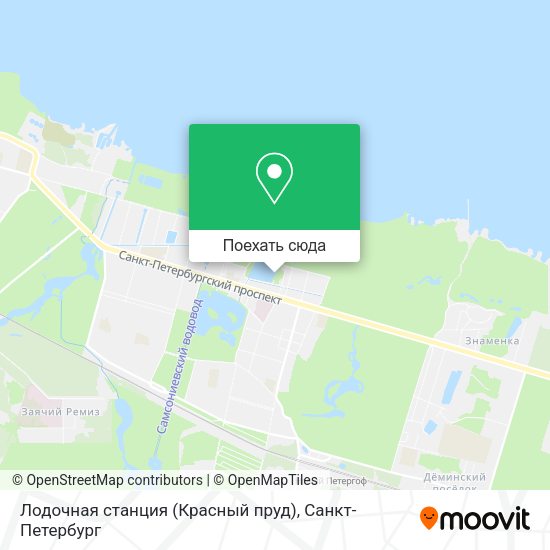 Карта Лодочная станция (Красный пруд)
