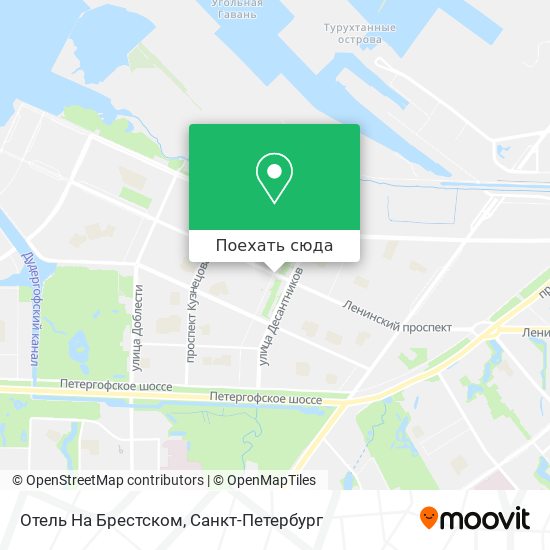 Карта Отель На Брестском