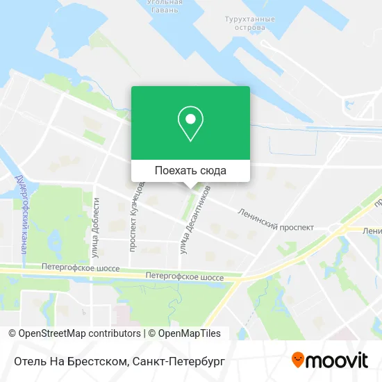 Карта Отель На Брестском