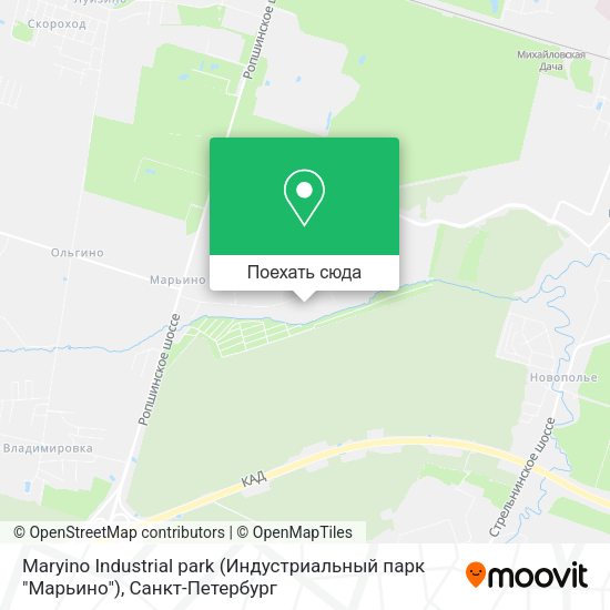 Карта Maryino Industrial park (Индустриальный парк "Марьино")