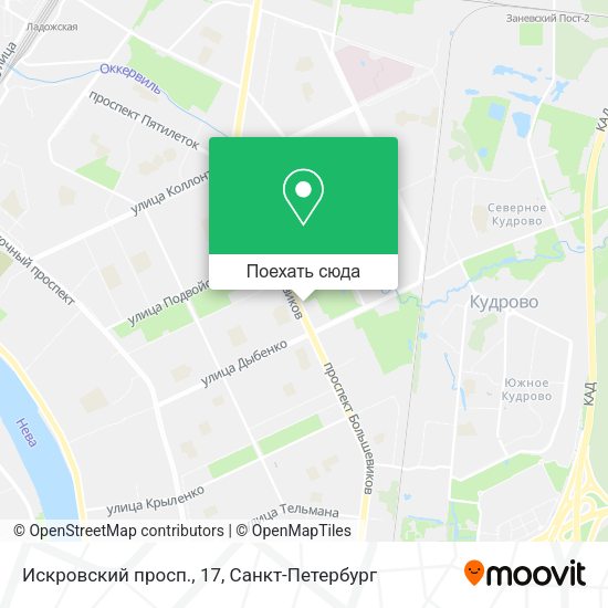 Карта Искровский просп., 17