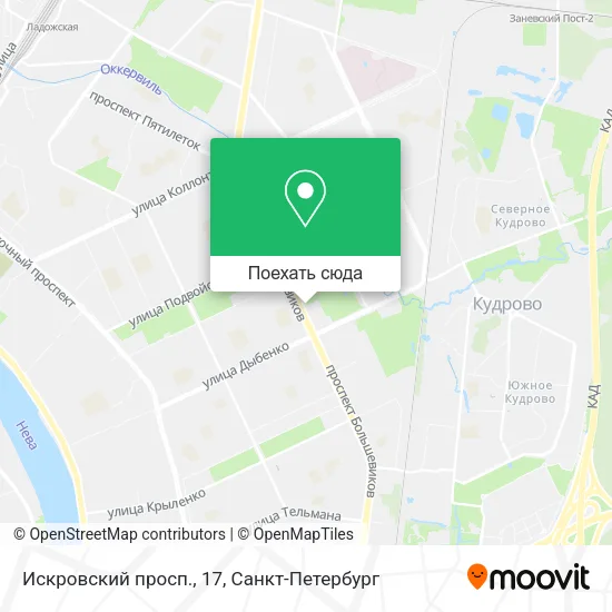 Карта Искровский просп., 17