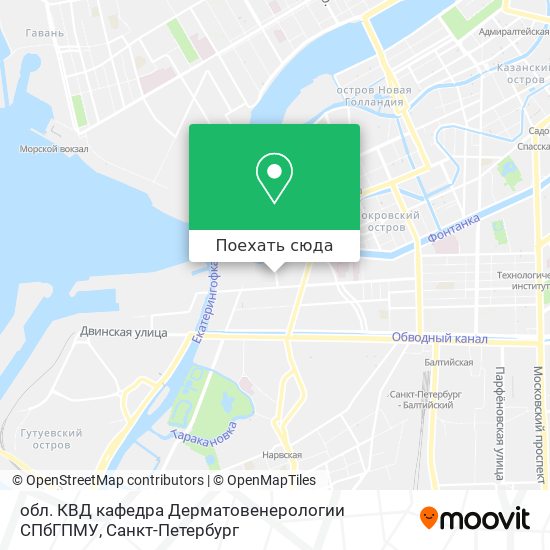 Карта обл. КВД кафедра Дерматовенерологии СПбГПМУ