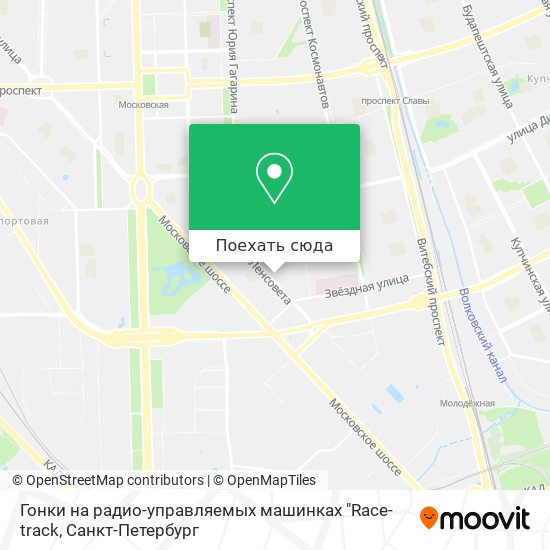 Карта Гонки на радио-управляемых машинках "Race-track