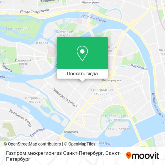 Карта Газпром межрегионгаз Санкт-Петербург