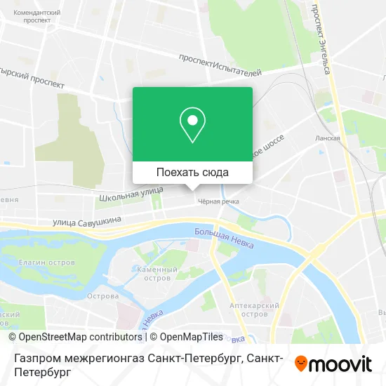 Карта Газпром межрегионгаз Санкт-Петербург