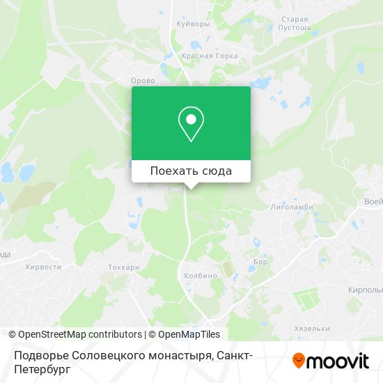 Карта Подворье Соловецкого монастыря