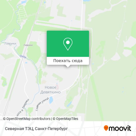 Карта Северная ТЭЦ