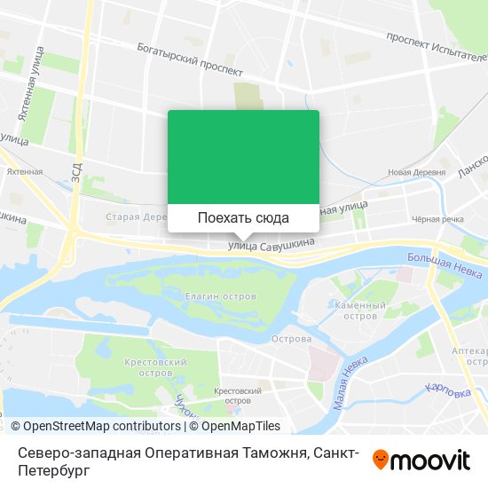 Карта Северо-западная Оперативная Таможня