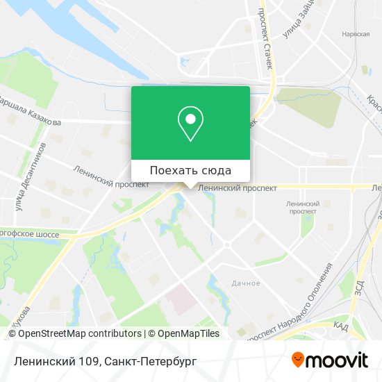 Карта Ленинский 109
