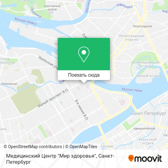 Карта Медицинский Центр "Мир здоровья"