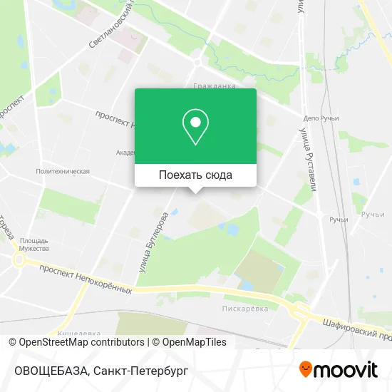 Карта ОВОЩЕБАЗА
