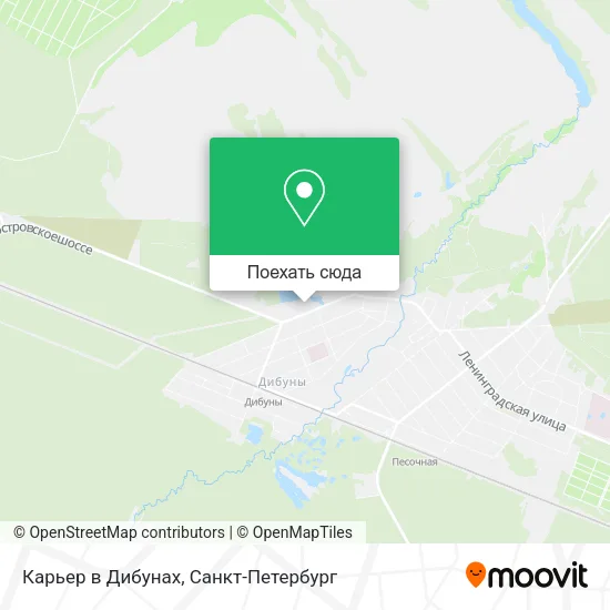 Карта Карьер в Дибунах