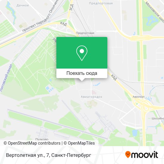 Карта Вертолетная ул., 7