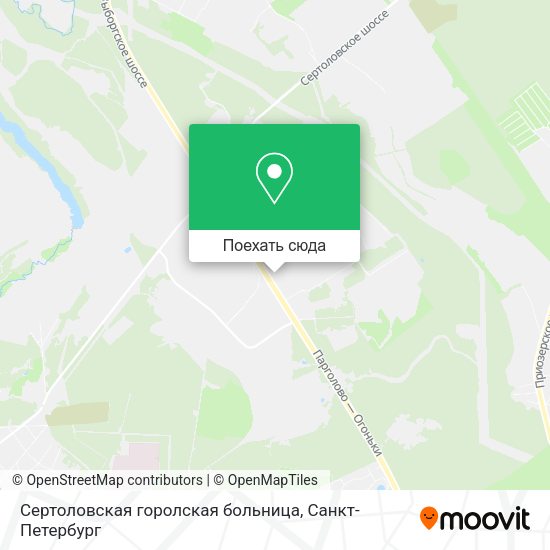 Карта Сертоловская горолская больница