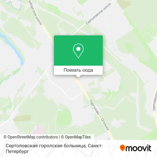 Карта Сертоловская горолская больница