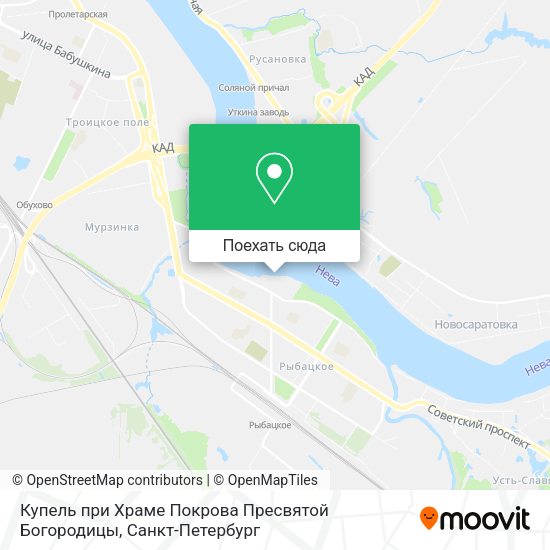 Карта Купель при Храме Покрова Пресвятой Богородицы