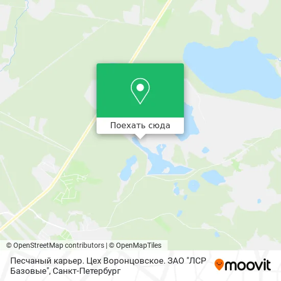 Карта Песчаный карьер. Цех Воронцовское. ЗАО "ЛСР Базовые"