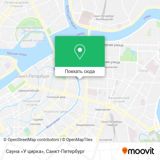 Карта Сауна «У цирка»