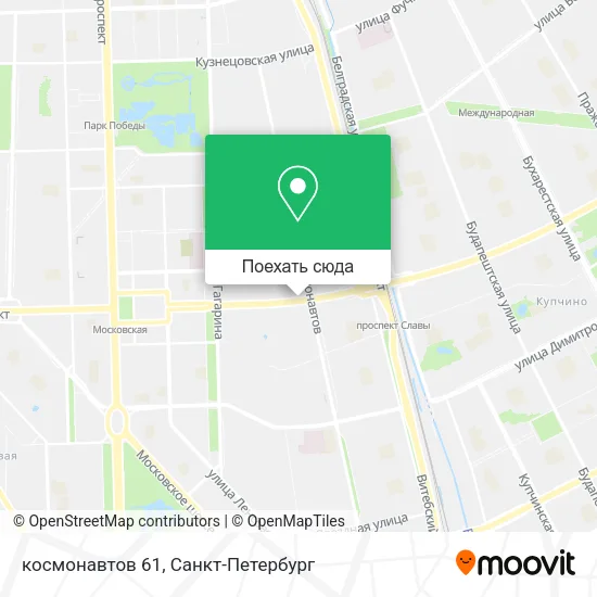 Карта космонавтов 61