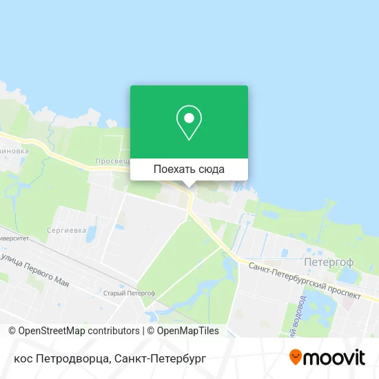 Карта кос Петродворца
