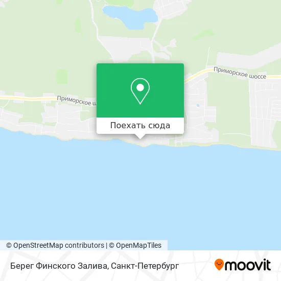 Карта Берег Финского Залива