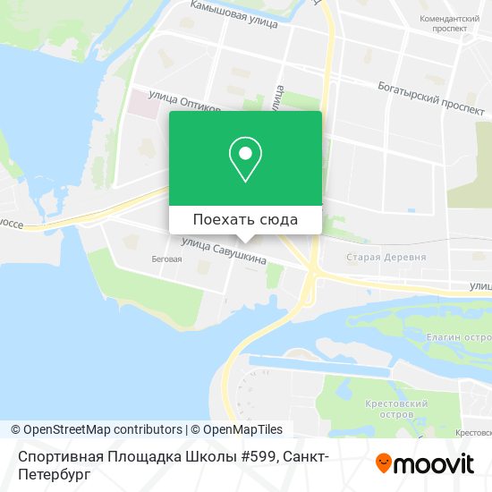 Карта Спортивная Площадка Школы #599