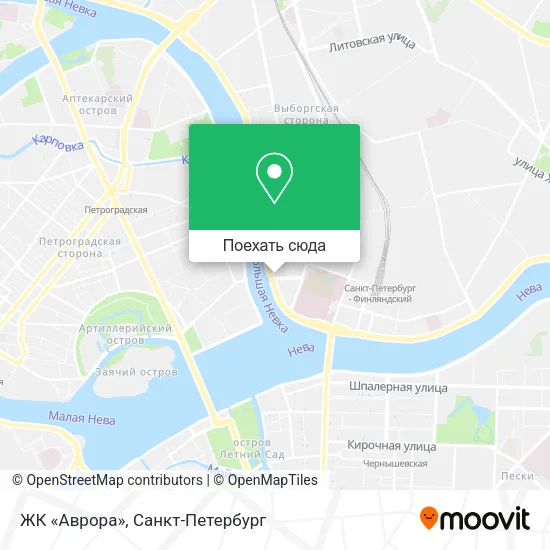 Карта ЖК «Аврора»
