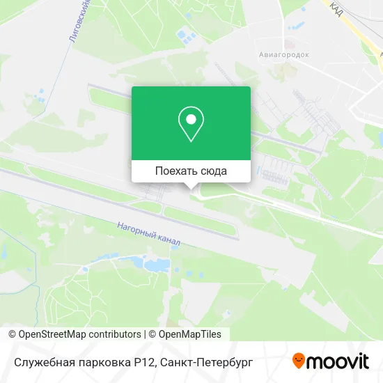 Карта Служебная парковка P12