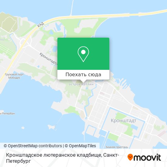 Карта Кронштадское лютеранское кладбище