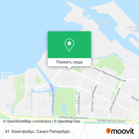 Карта 41 Электробус