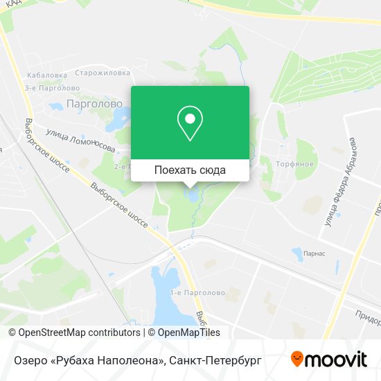 Карта Озеро «Рубаха Наполеона»