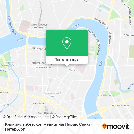 Карта Клиника тибетской медицины Наран