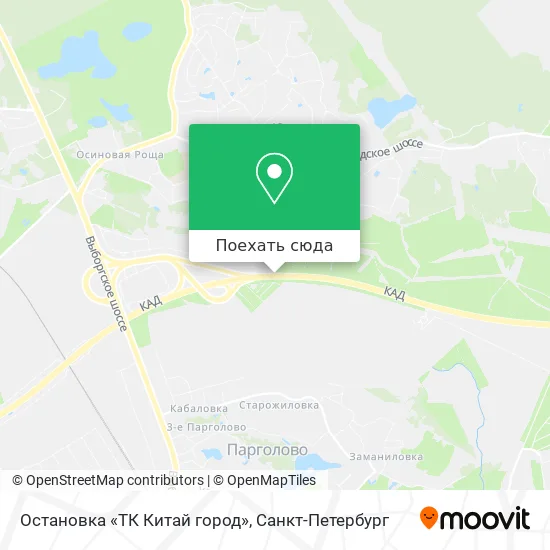 Карта Остановка «ТК Китай город»