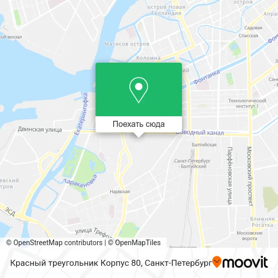 Карта Красный треугольник Корпус 80