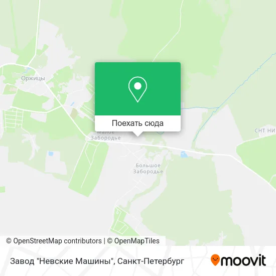 Карта Завод "Невские Машины"