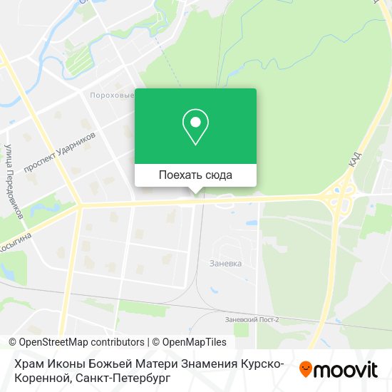 Карта Храм Иконы Божьей Матери Знамения Курско-Коренной