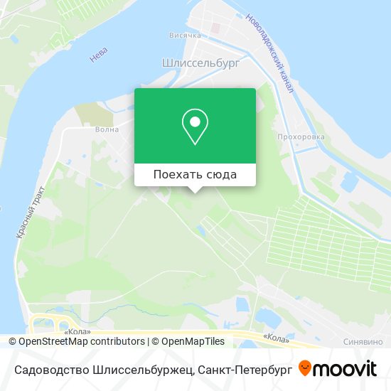 Карта Садоводство Шлиссельбуржец