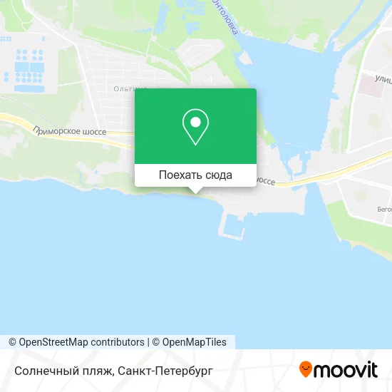 Карта Солнечный пляж