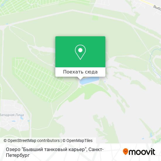 Карта Озеро "Бывший танковый карьер"