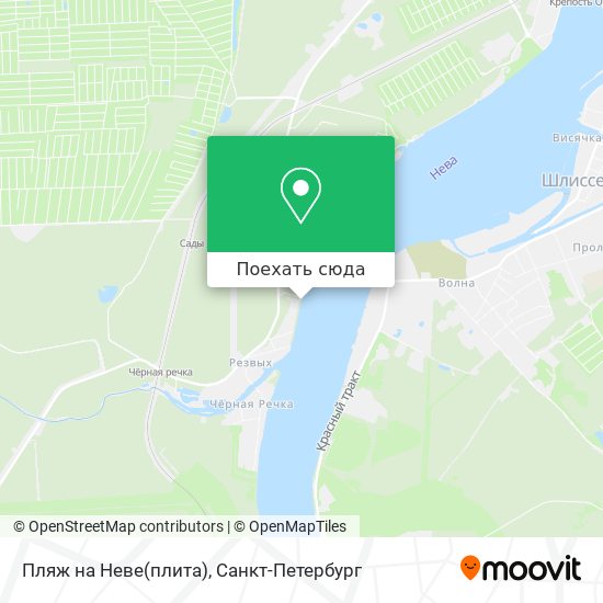 Карта Пляж на Неве(плита)