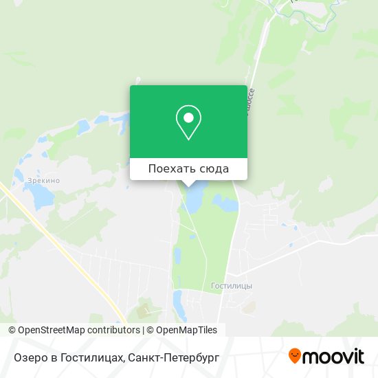 Карта Озеро в Гостилицах