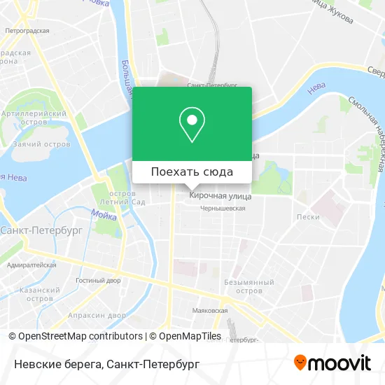 Карта Невские берега