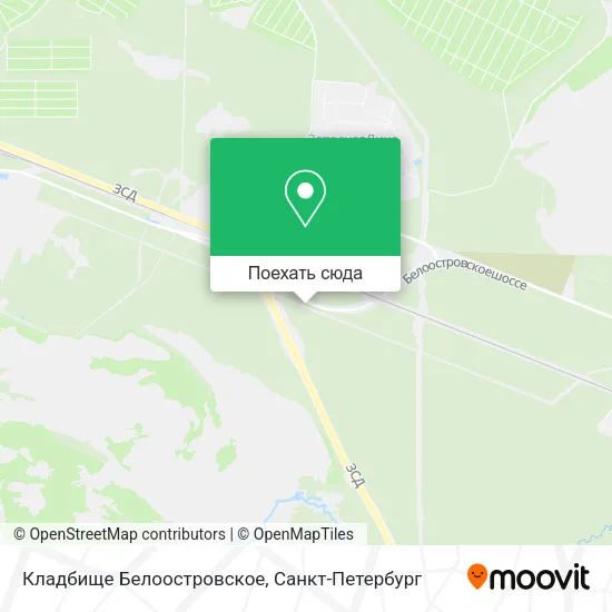 Карта Кладбище Белоостровское