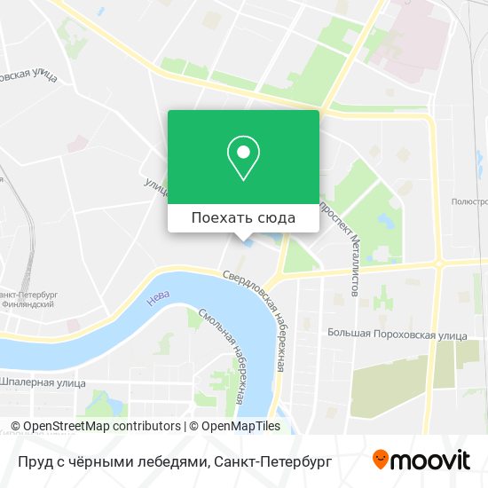 Карта Пруд с чёрными лебедями