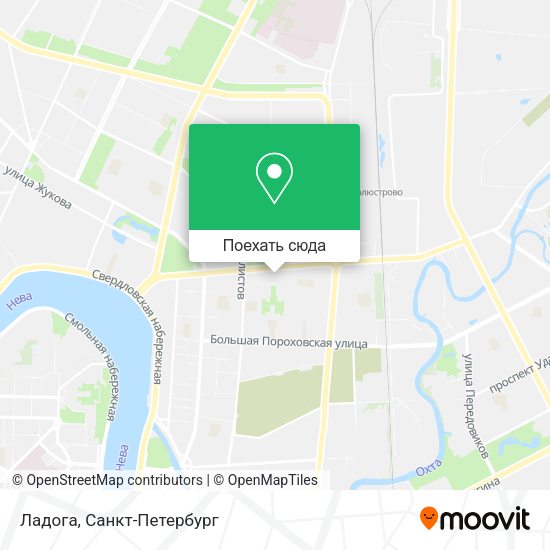 Карта Ладога