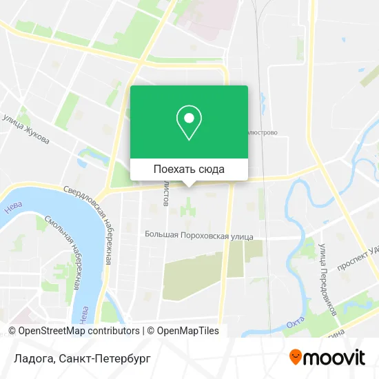 Карта Ладога