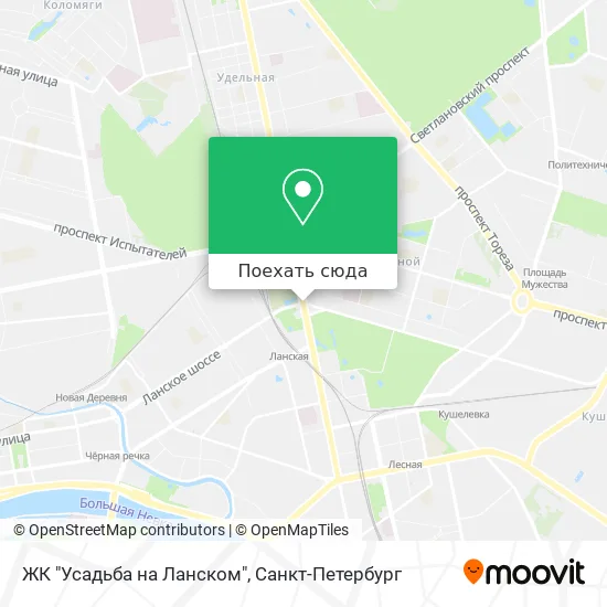 Карта ЖК "Усадьба на Ланском"