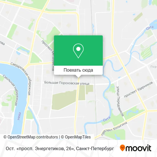 Карта Ост. «просп. Энергетиков, 26»